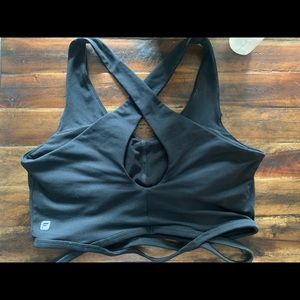 Fabletics NWOT black sports bra, medium